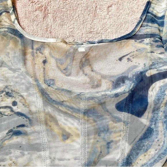 AntiStar Marble Corset Mesh Top - Picture 5 of 5